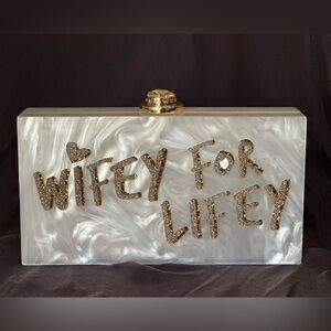 Sophia Webster Wifey For Lifey Clutch